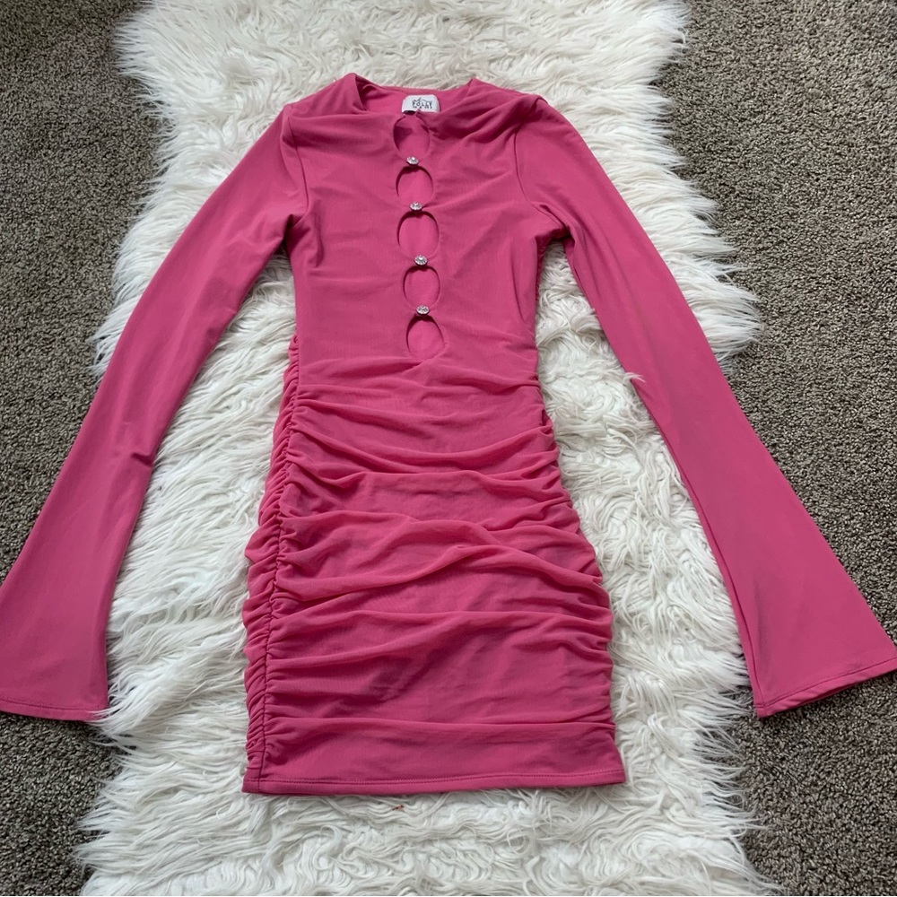 Barbiecore Oh Polly Endlessly Devoted Cutout Mini… - image 5